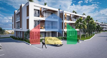 3-комнатные апартаменты 92 м2 +70 м2 терраса в комплексе в 5 минутах от пляжа