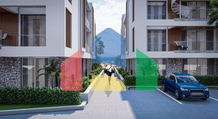 3-комнатные апартаменты 92 м2 +70 м2 терраса в комплексе в 5 минутах от пляжа