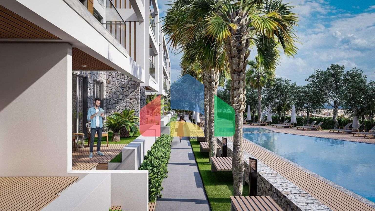 3-комнатные апартаменты 92 м2 +70 м2 терраса в комплексе в 5 минутах от пляжа