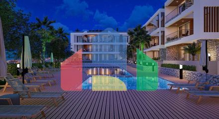 3-комнатные апартаменты 92 м2 +70 м2 терраса в комплексе в 5 минутах от пляжа