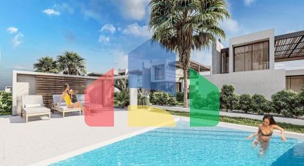 3-bedroom villas 175 m2 + 625 m2 of land in a complex at the foot of the mountains