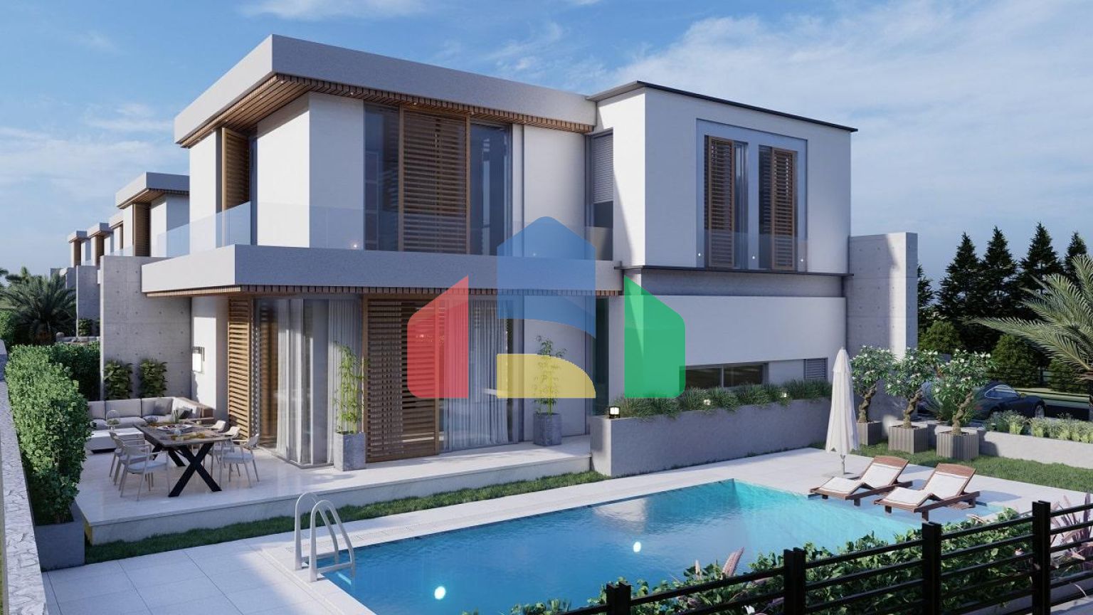 5-комнатная вилла 306 м2 с бассейном в 5 минутах от пляжа