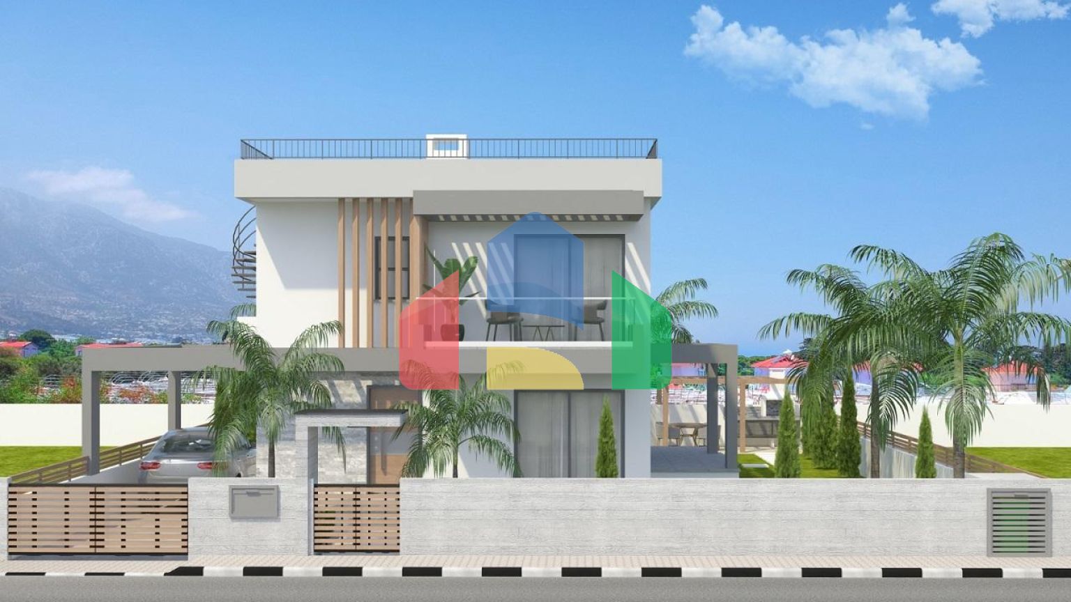 4-комнатная вилла 185 м2 с собственным участком земли в 200 метрах от пляжа