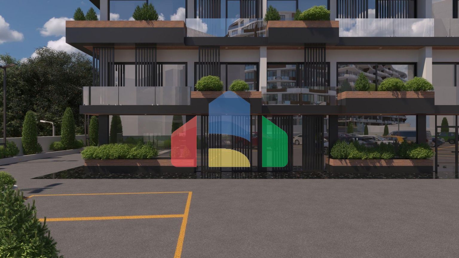 Квартира 3+1 (117м2  ) в роскошном современном комплексе в центре Кирении