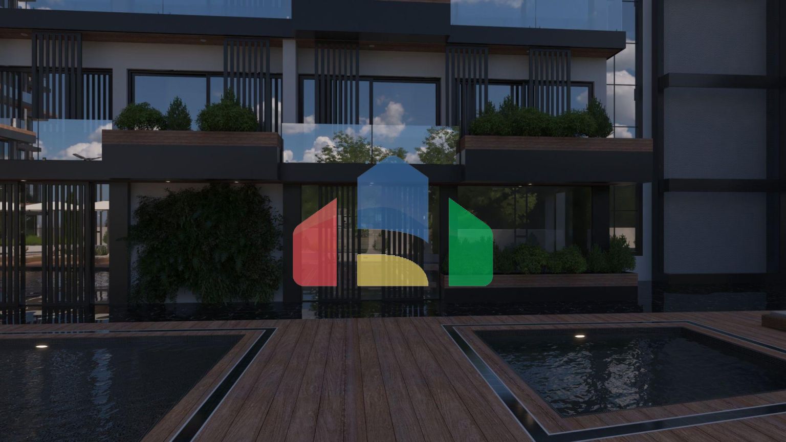 Квартира 3+1 (117м2  ) в роскошном современном комплексе в центре Кирении