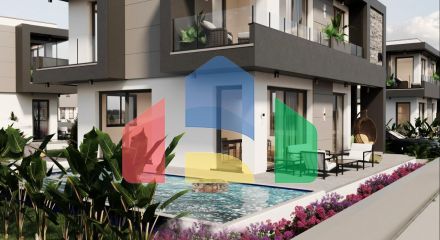 Красивая вилла (4+1) 199 м2 в Чаталкее