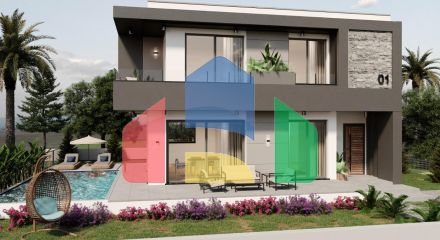 Красивая вилла (4+1) 199 м2 в Чаталкее