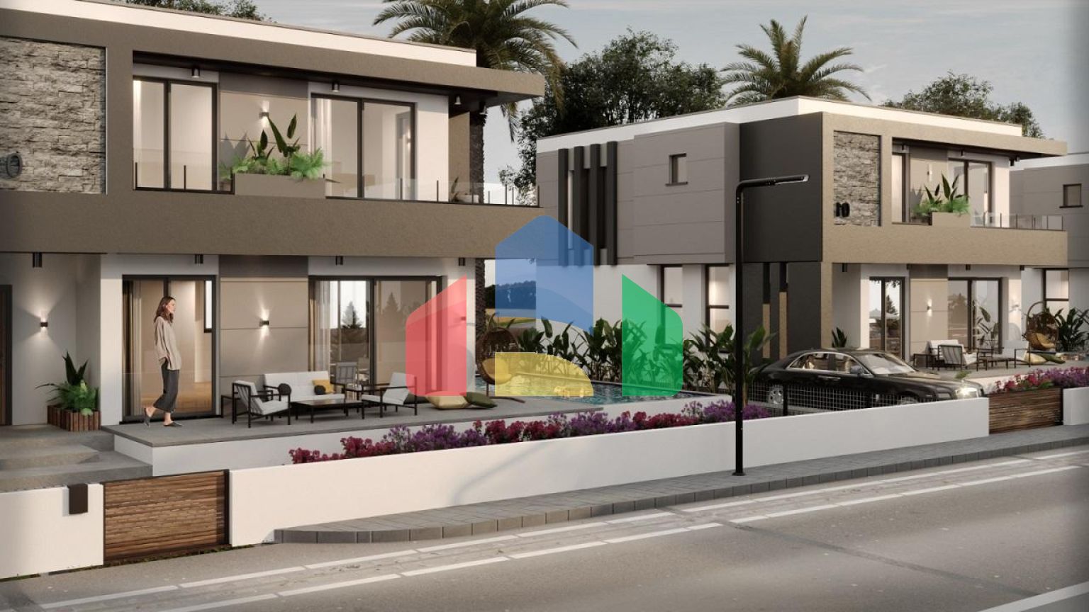 Красивая вилла (4+1) 199 м2 в Чаталкее