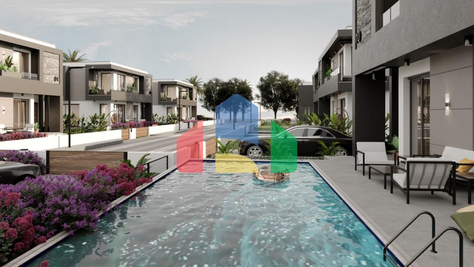 Красивая вилла (4+1) 199 м2 в Чаталкее