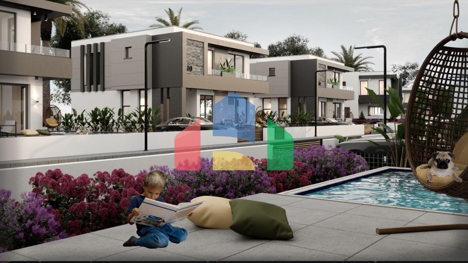 Красивая вилла (4+1) 199 м2 в Чаталкее