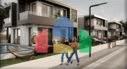 Красивая вилла (4+1) 199 м2 в Чаталкее