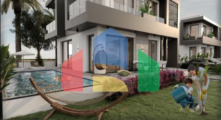 Красивая вилла (4+1) 199 м2 в Чаталкее