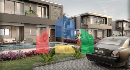 Красивая вилла (4+1) 199 м2 в Чаталкее