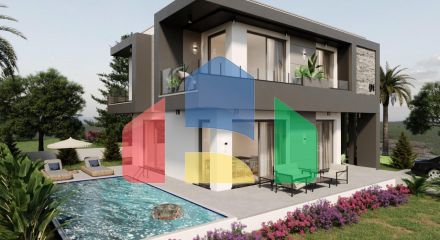 Красивая вилла (4+1) 199 м2 в Чаталкее