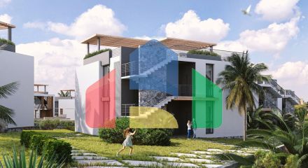 5-room villa (192m2) in a luxurious complex at the foot of the mountains next to the sea