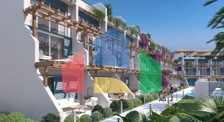 3- комнатная квартира (Loft) 70 м2 c большой террасой на крыше в новом комплексе