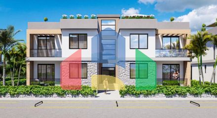 3-room apartment 92 m2 with a large balcony in a new complex in Esentepe