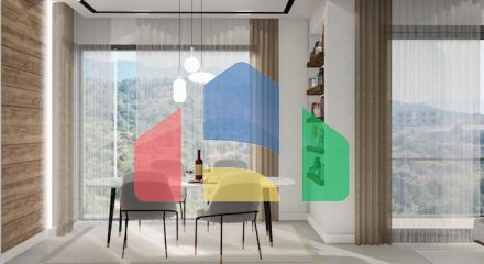 3-room apartment 92 m2 with a large balcony in a new complex in Esentepe