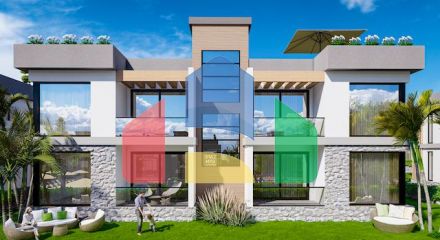 3-room apartment 92 m2 with a large balcony in a new complex in Esentepe