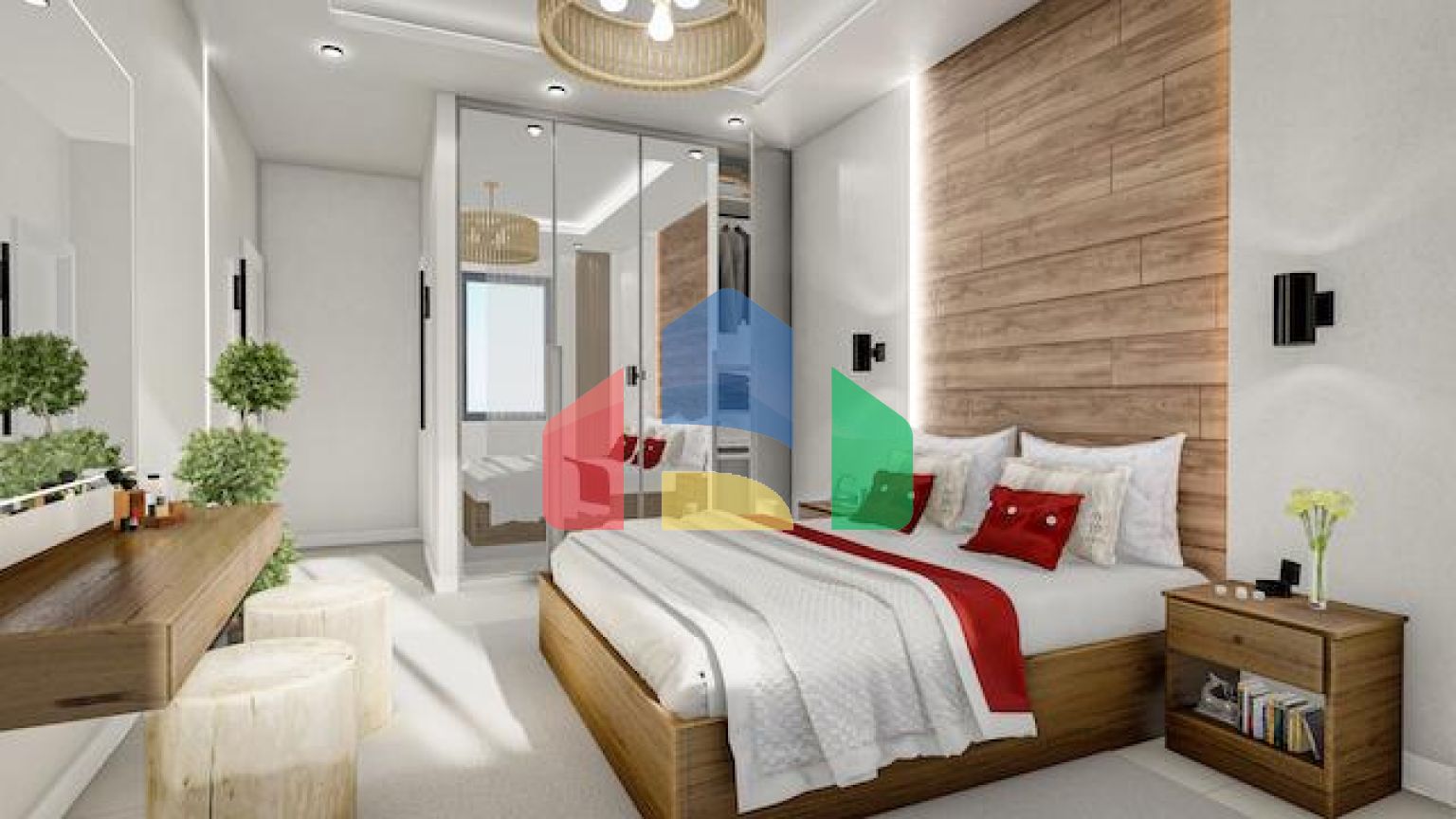 3-комнатная квартира 92 м2 с большим балконом в новом комплексе  в Эсентепе