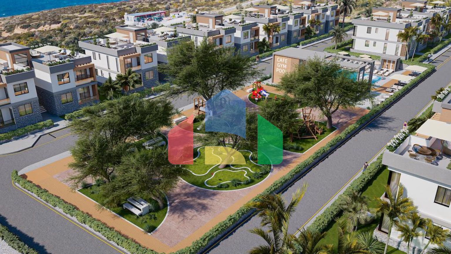 3-комнатная квартира 92 м2 с большим балконом в новом комплексе  в Эсентепе