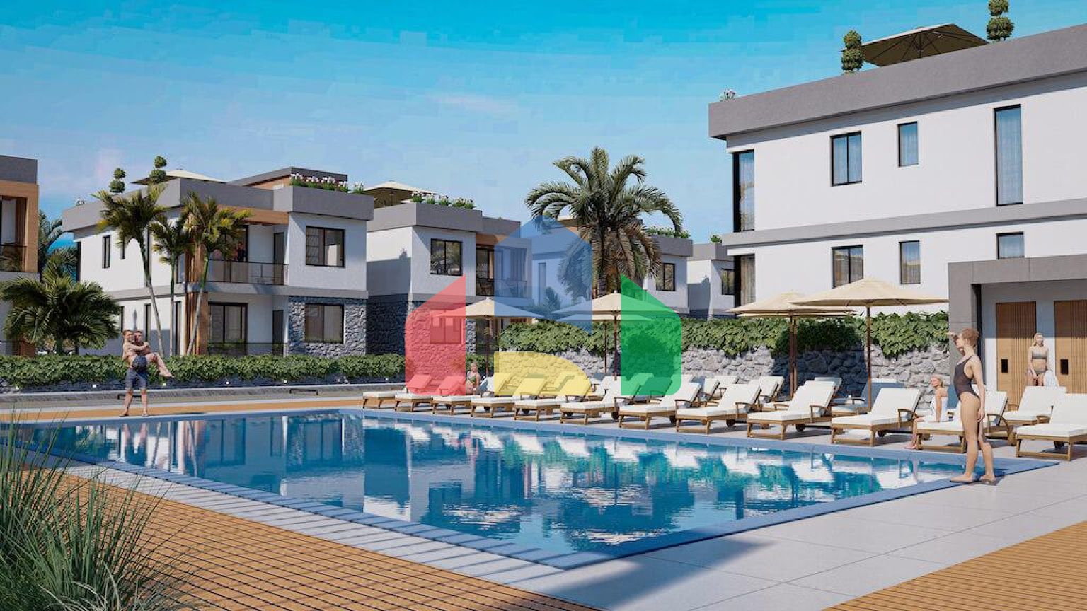 3-комнатная квартира 92 м2 с большим балконом в новом комплексе  в Эсентепе