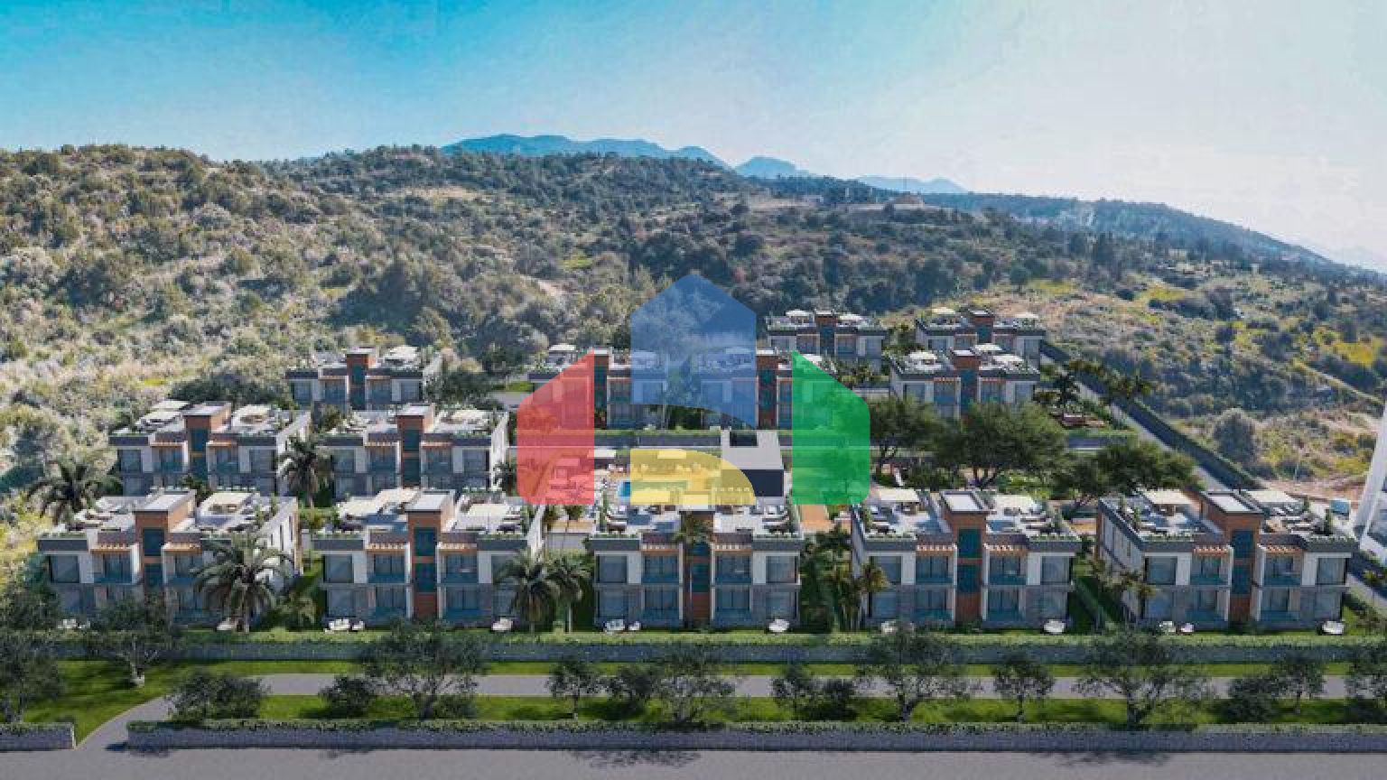 3-комнатная квартира 92 м2 с большим балконом в новом комплексе  в Эсентепе