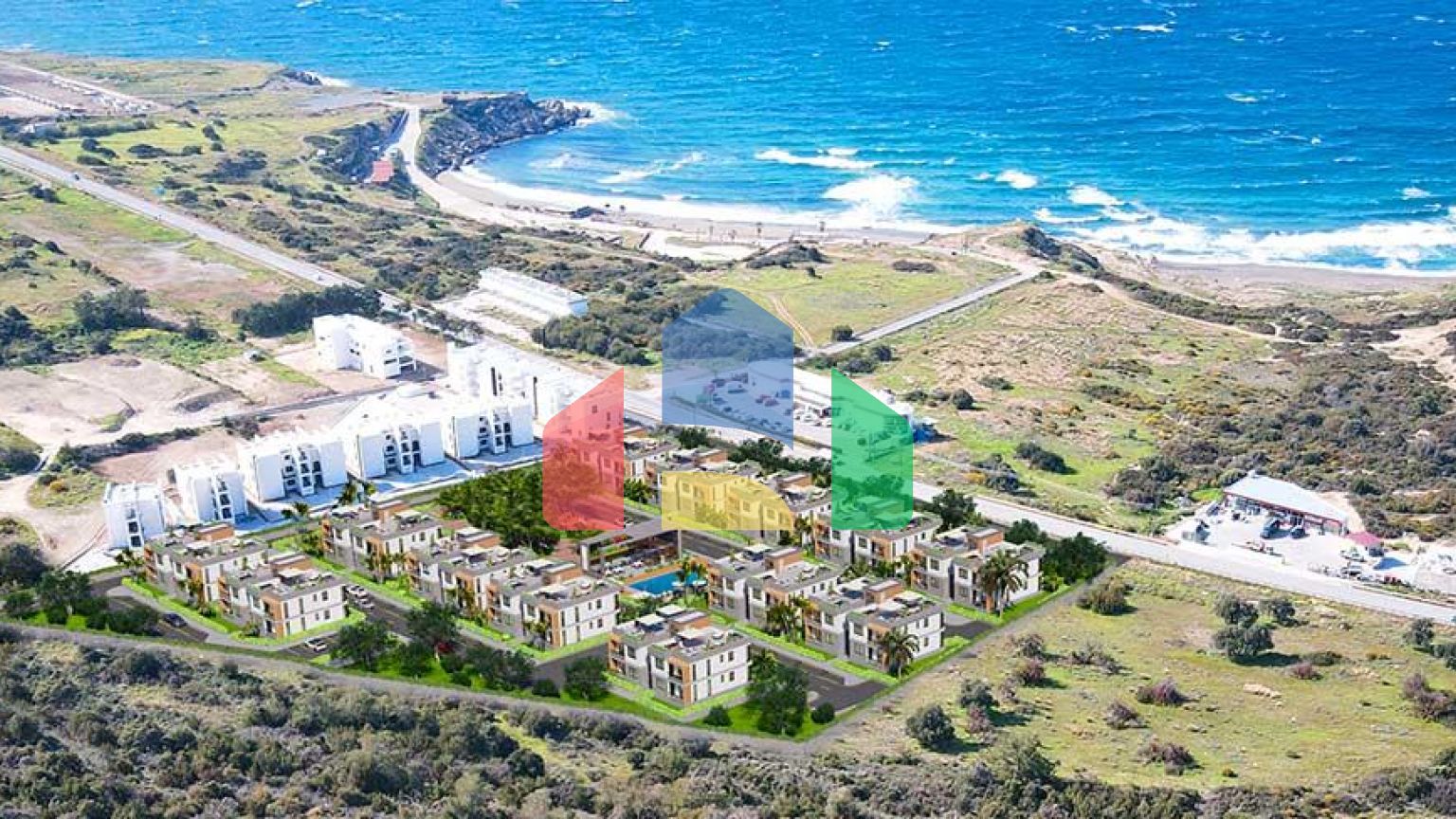 3-комнатная квартира 92 м2 с большим балконом в новом комплексе  в Эсентепе