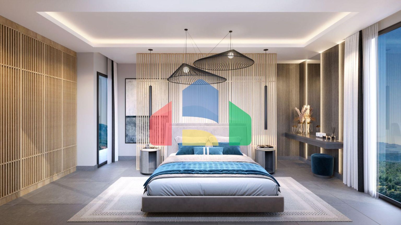 2- комнатная квартира Loft Penthouse 62 м2 + две террасы: 12 м2 и 30 м2 в новом роскошном комплексе в Эсентепе