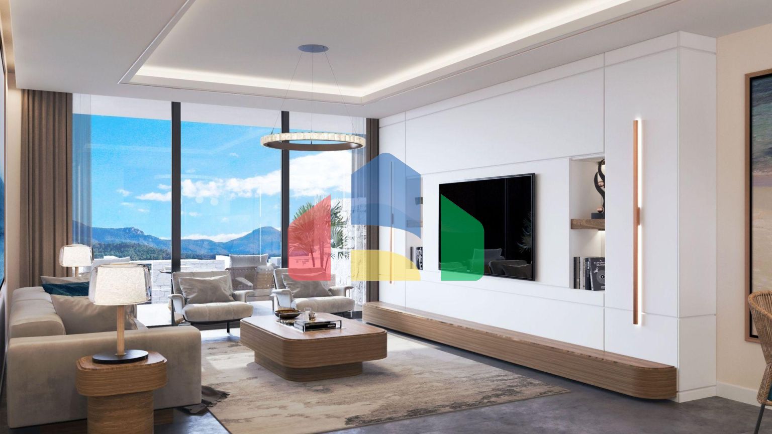 2- комнатная квартира Loft Penthouse 62 м2 + две террасы: 12 м2 и 30 м2 в новом роскошном комплексе в Эсентепе