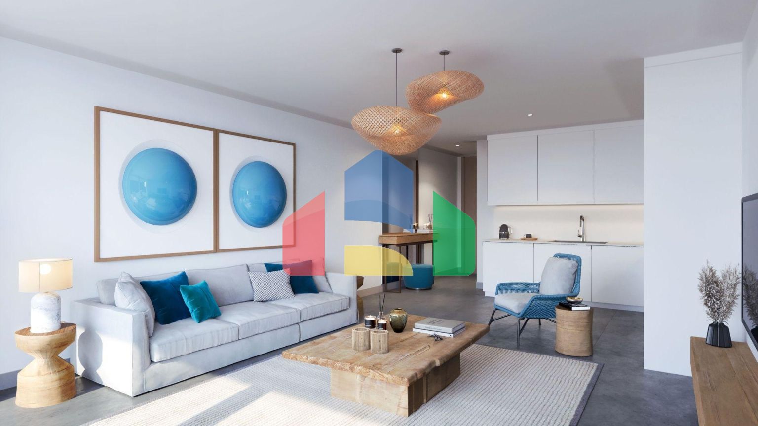 2- комнатная квартира Loft Penthouse 62 м2 + две террасы: 12 м2 и 30 м2 в новом роскошном комплексе в Эсентепе