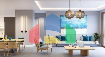 3-room apartment 90 m2 in a new complex in Esentepe