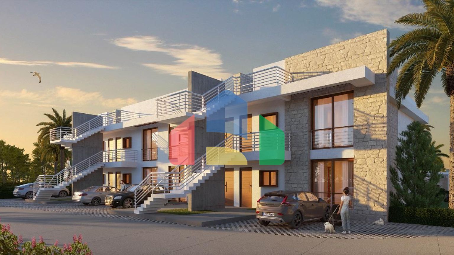 3-комнатная квартира 90 м2 в новом комплексе в Эсентепе