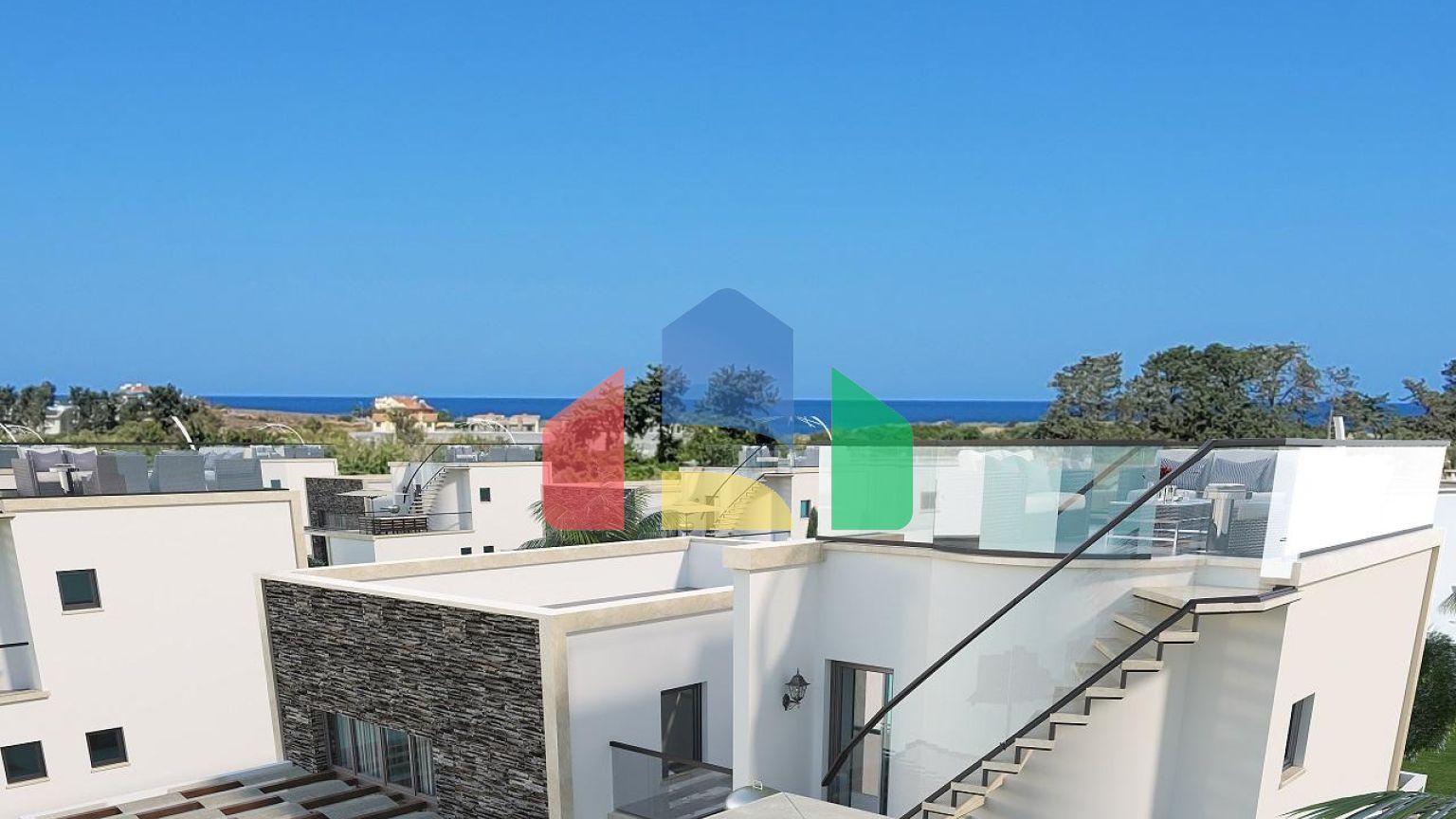 Cовременная вилла 139 м2 c бассейном в Каршияке