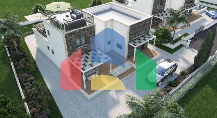 Cовременная вилла 139 м2 c бассейном в Каршияке Cовременная вилла 139 м2 c бассейном в Каршияке