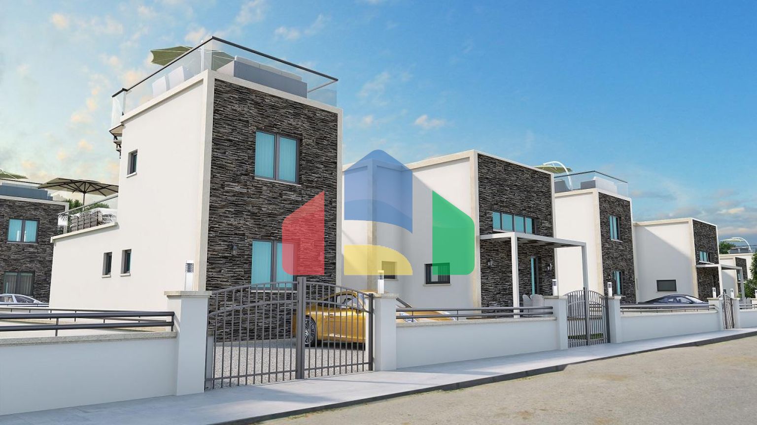 Cовременная вилла 139 м2 c бассейном в Каршияке