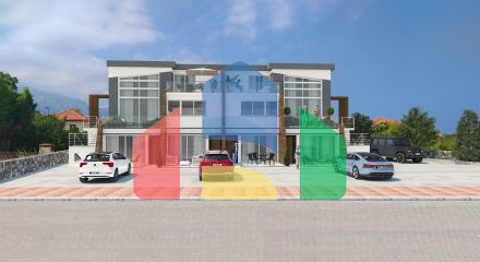 3 - комнатные апартаменты 106 м2 с большой террасой 38 м2 в уютном комплексе (Алсанджак)