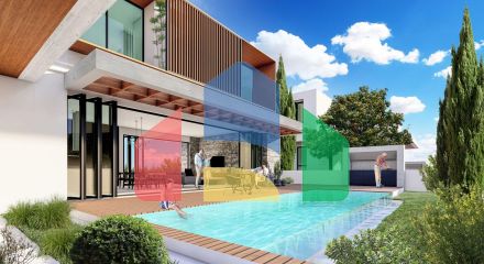 Современная вилла 4+1( 305м2) с бассейном в Озанкое