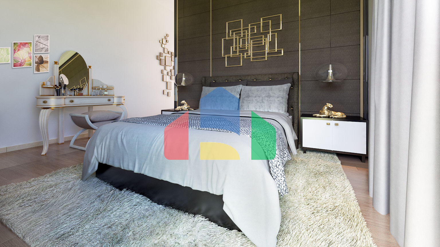 Квартира 2+1 (135 м2 ) c большой террасой (35 м2 ) в центре Кирении