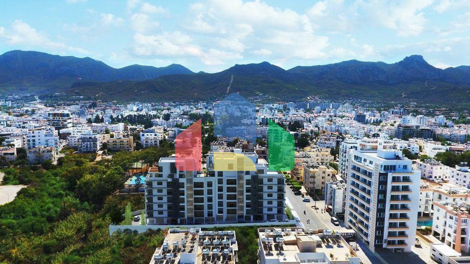 4-комнатная квартира  (Пентхаус 165 м2 ) с террасой 35 м2 в Кирении