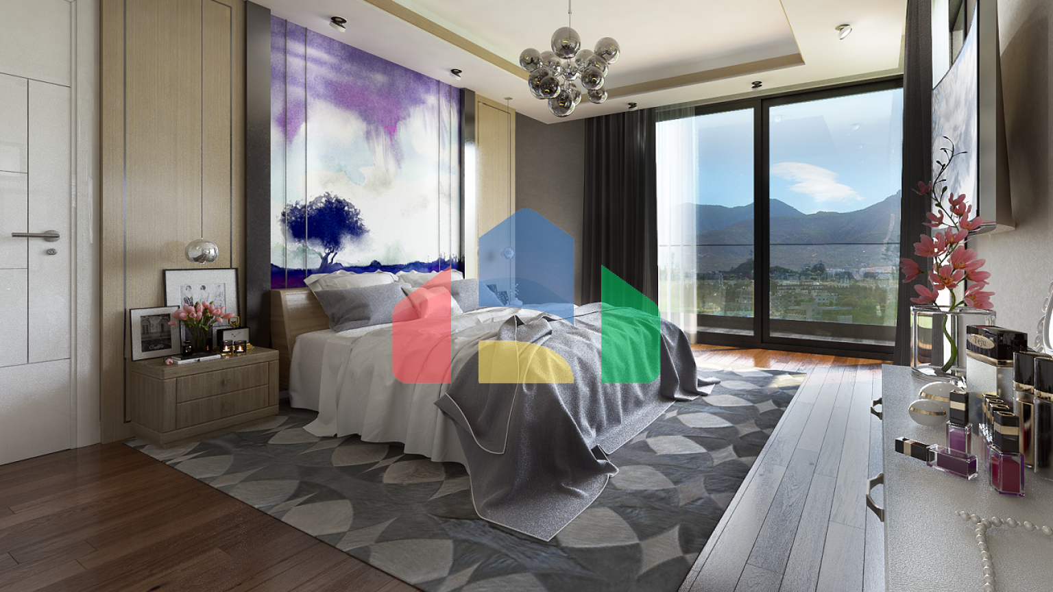 4-комнатная квартира  (Пентхаус 165 м2 ) с террасой 35 м2 в Кирении