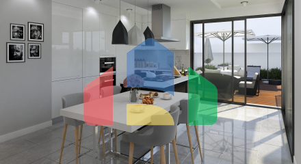 4-комнатная квартира  (Пентхаус 165 м2 ) с террасой 35 м2 в Кирении