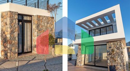 Современная четырехкомнатная вилла 180 м2 в комплексе на первой линии от моря