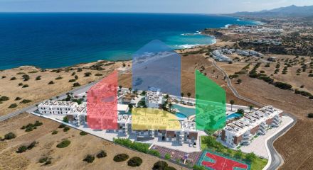 Студия 43 м2 с палисадником и террасой 8 м2 в роскошном комплексе в 2 минутах до пляжа