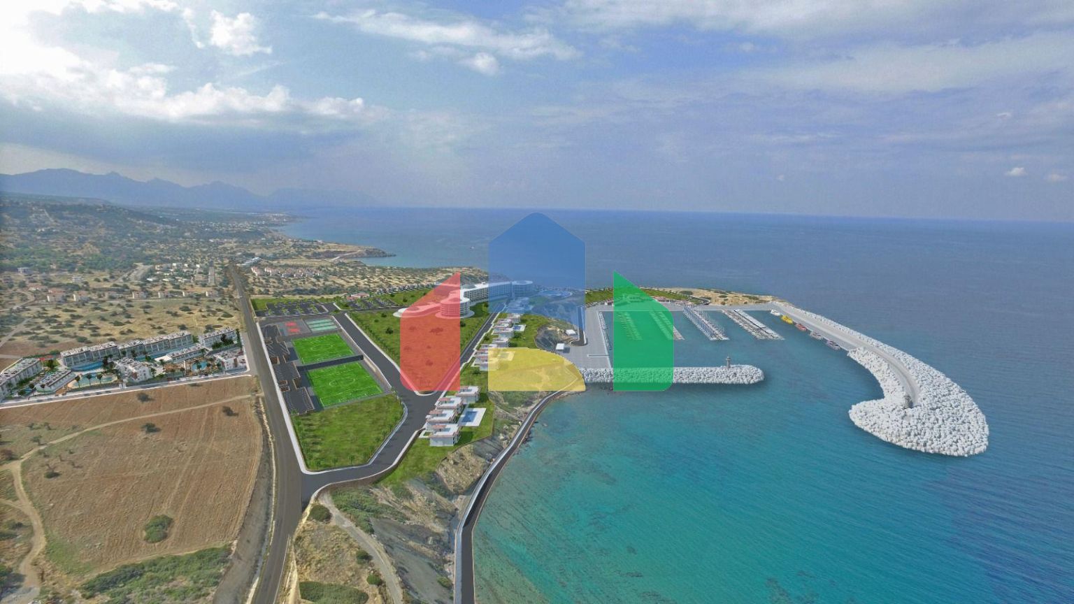 Двухкомнатный пентхаус loft 60 м2 в новом роскошном комплексе у моря