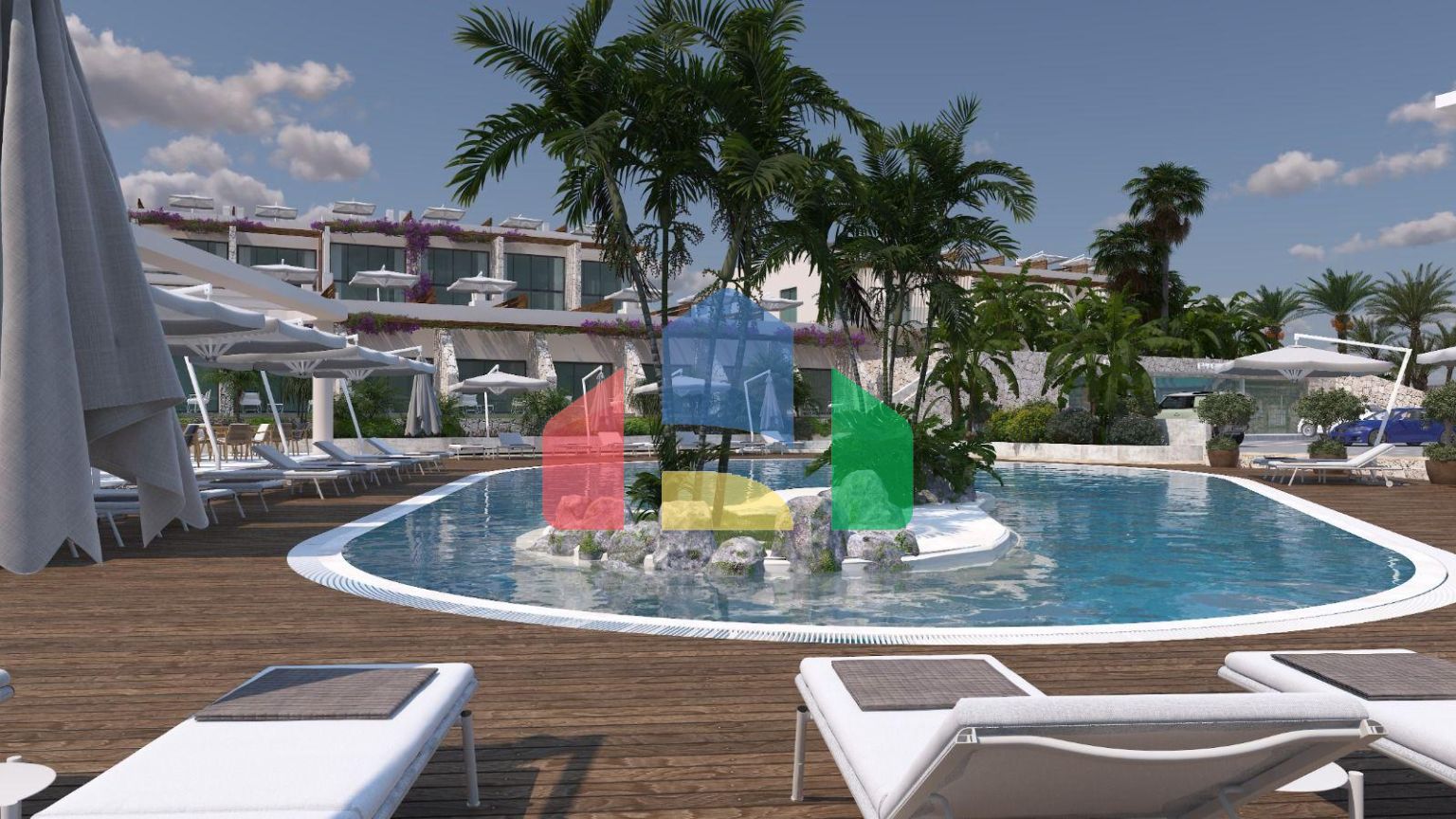 Двухкомнатный пентхаус loft 60 м2 в новом роскошном комплексе у моря