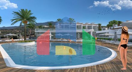 Апартаменты 2+1  Loft  (135м2) в роскошном комплексе у моря  