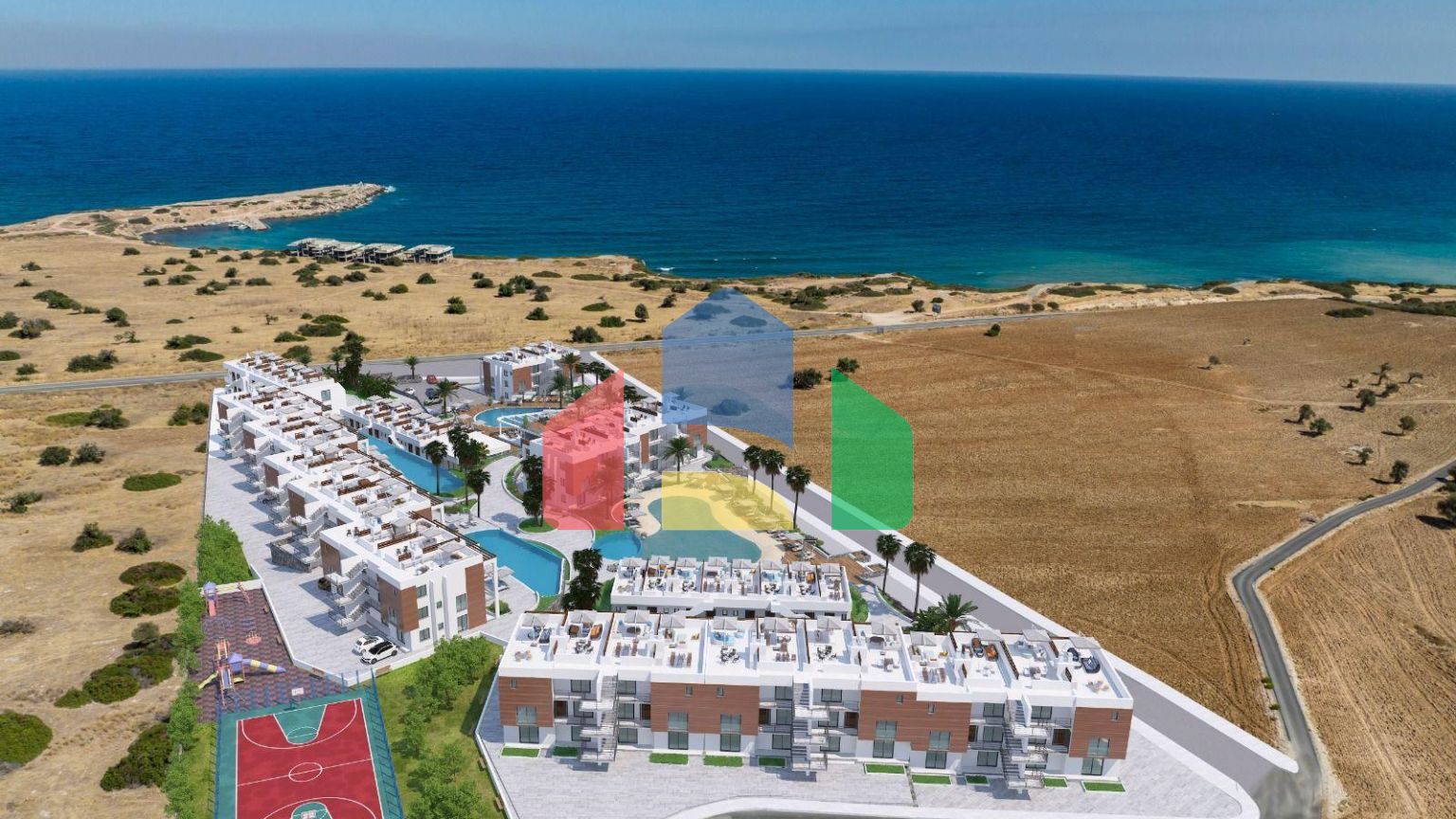 Апартаменты 2+1  Loft  (135м2) в роскошном комплексе у моря  