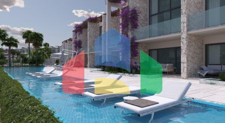 Апартаменты 2+1  Loft  (135м2) в роскошном комплексе у моря  