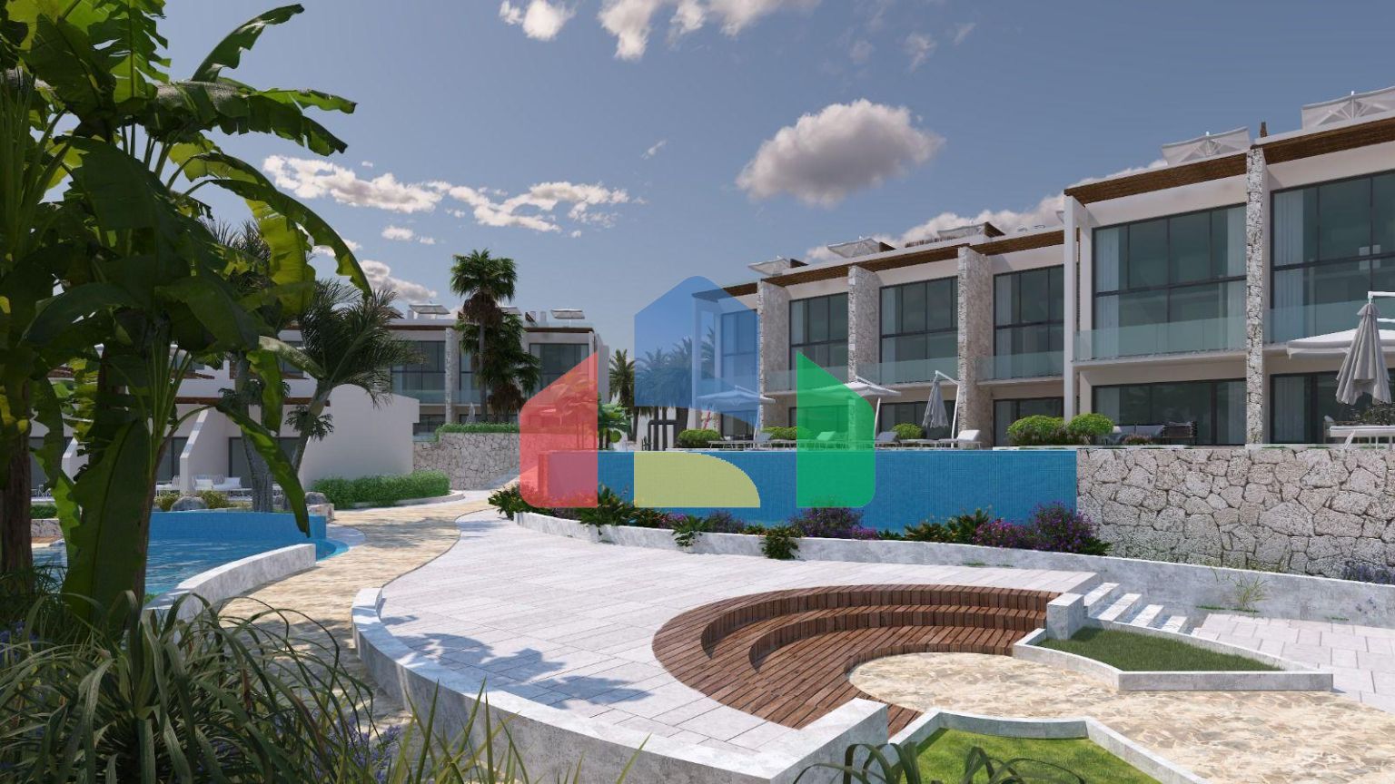 Апартаменты 2+1  Loft  (135м2) в роскошном комплексе у моря  